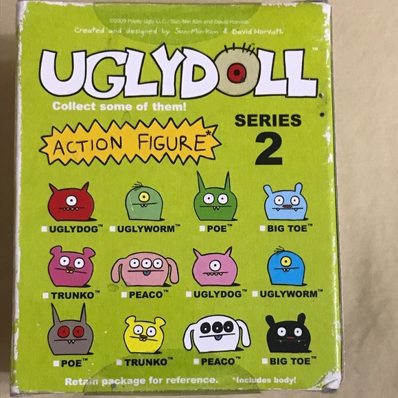 Uglydoll Action Figure Series 2 Uglyworm Collectible Toy In Box Blue One Eye - Picture 6 of 9